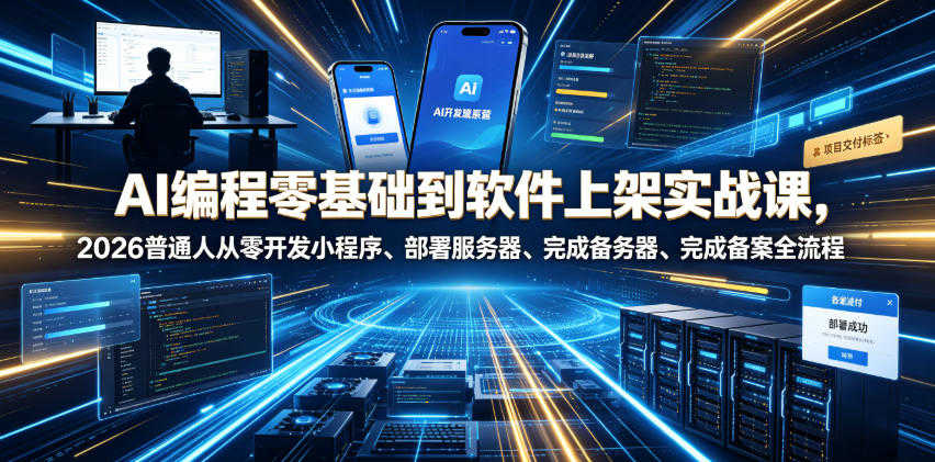 AI编程零基础到软件上架实战教程 - 2026最新指南 | 一人创业网