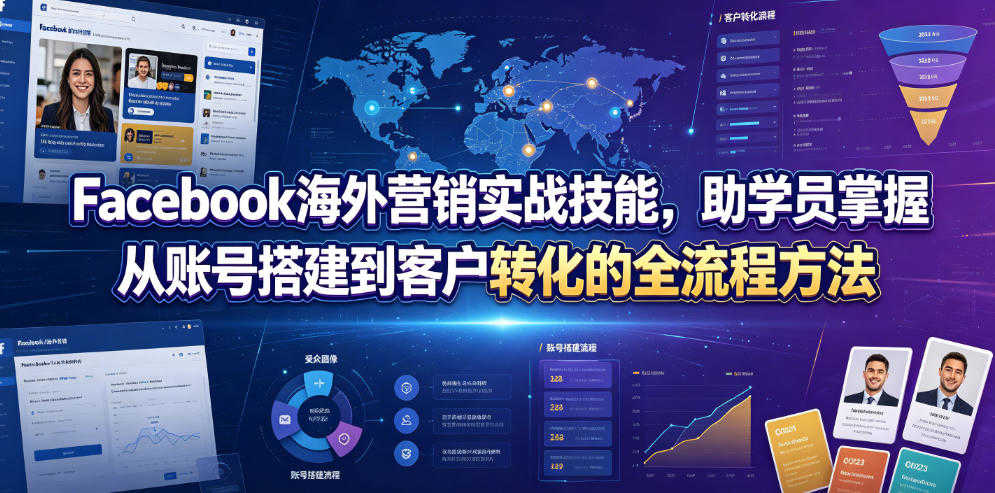 Facebook海外营销实战技能教程 - 2026最新指南 | 一人创业网