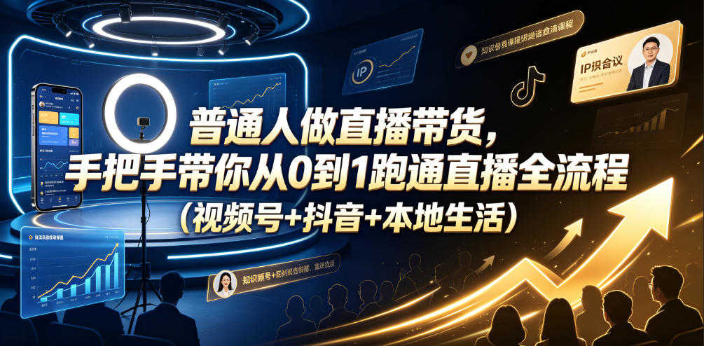 普通人直播带货实战教程 - 2026最新指南 | 一人创业网