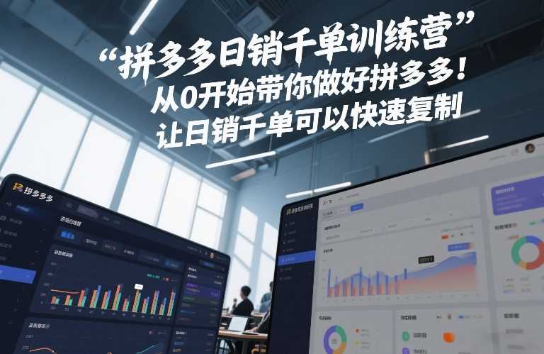 【更新】拼多多从0到日销千单完整运营详细操作指南 | 一人创业网