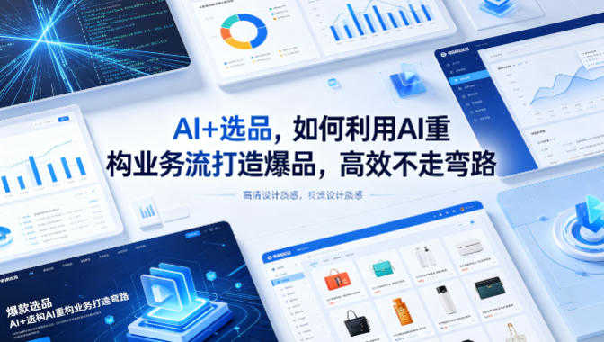 AI+选品实战教程 - 重构业务流打造爆品 - 一人创业网