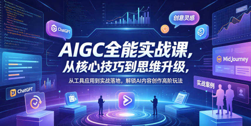 AIGC全能实战课 - 2026最新指南 | 一人创业网