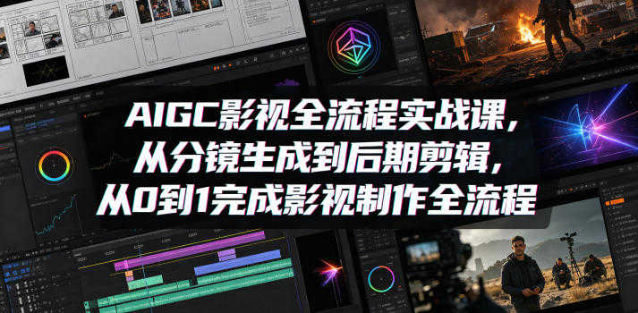 AIGC影视全流程实战课 - 2026年最新指南 | 一人创业网