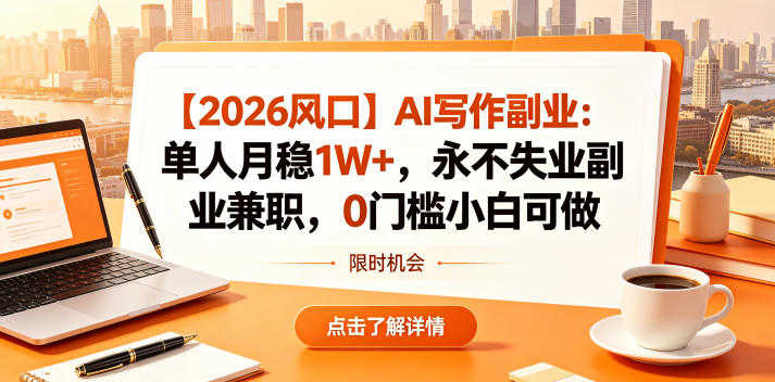 AI代写服务业教程：单人月入1W+副业全流程揭秘 | 一人创业网
