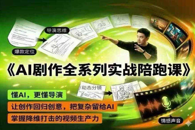AI剧作全系列实战陪跑课 - 2026年最新课程 | 一人创业网