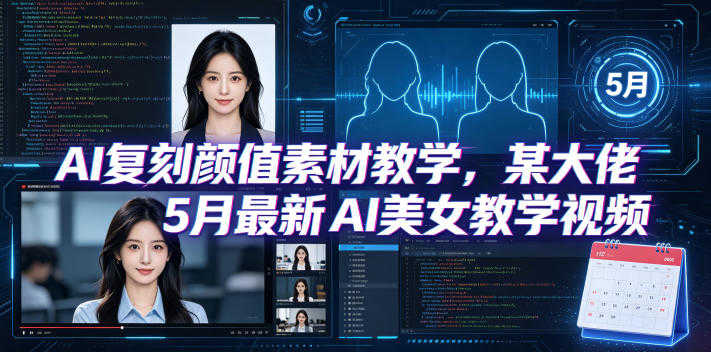 AI复刻颜值素材教学 - 5月最新AI美女与好物复刻教程 | 一人创业网