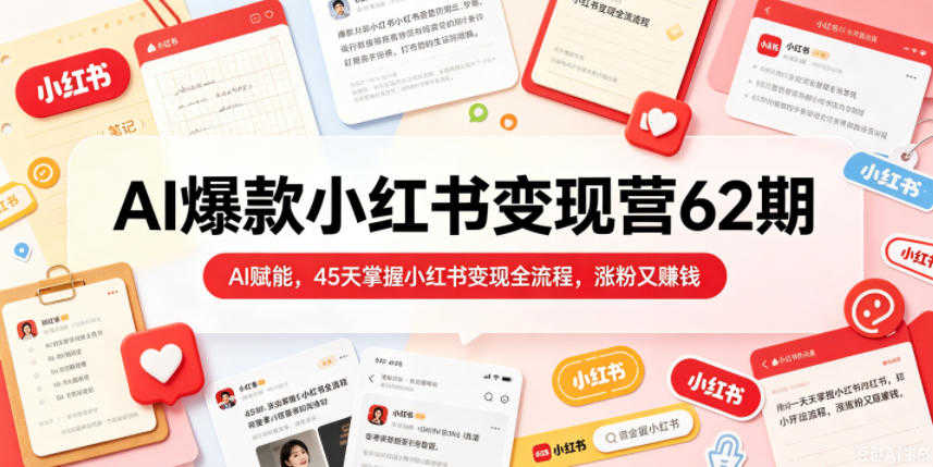 AI爆款小红书变现营 - 2026最新指南 | 一人创业网