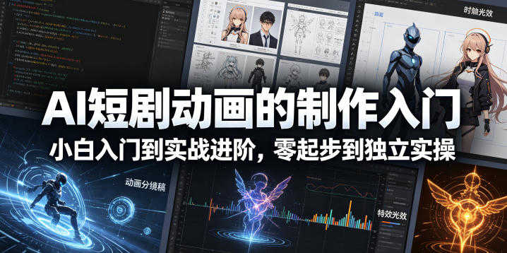 AI短剧动画制作入门 - 2026最新小白到实战进阶教程 | 一人创业网