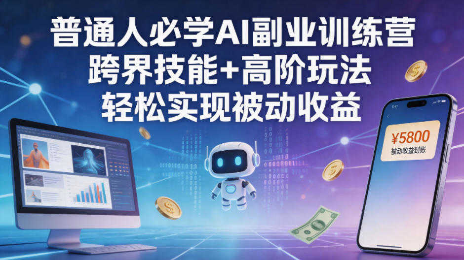 AI副业训练营 - 2026年最新零基础副业指南 | 一人创业网