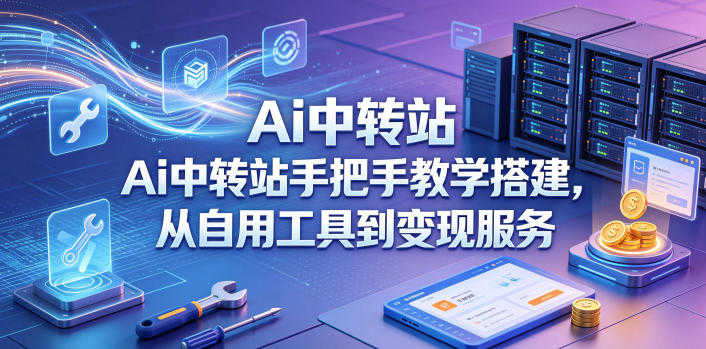 Ai中转站手把手教学搭建，从自用工具到变现服务 | 一人创业网