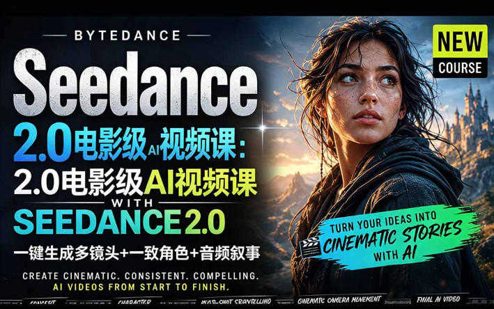 Seedance 2.0 AI电影视频生成制作教程 - 2026最新指南 | 一人创业网