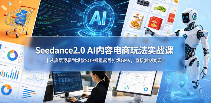 Seedance2.0 AI内容电商玩法实战课 - 2026最新指南 | 一人创业网