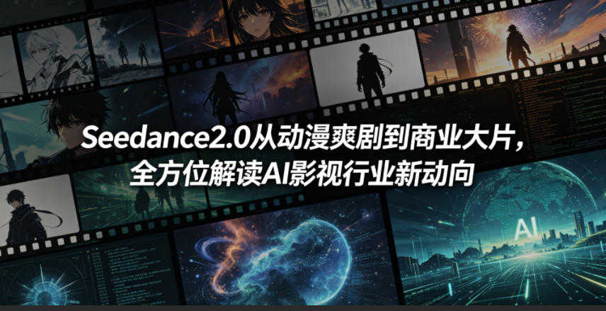 Seedance2.0从动漫爽剧到商业大片，全方位解读AI影视行业新动向 | 一人创业网
