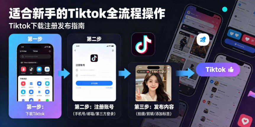 TikTok新手入门教程：下载注册发布全流程 - 2026最新指南 | 一人创业网