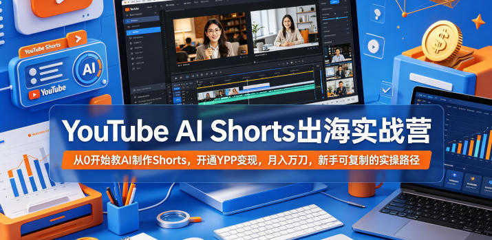 YouTube AI Shorts出海实战营 - 2026最新指南 | 一人创业网