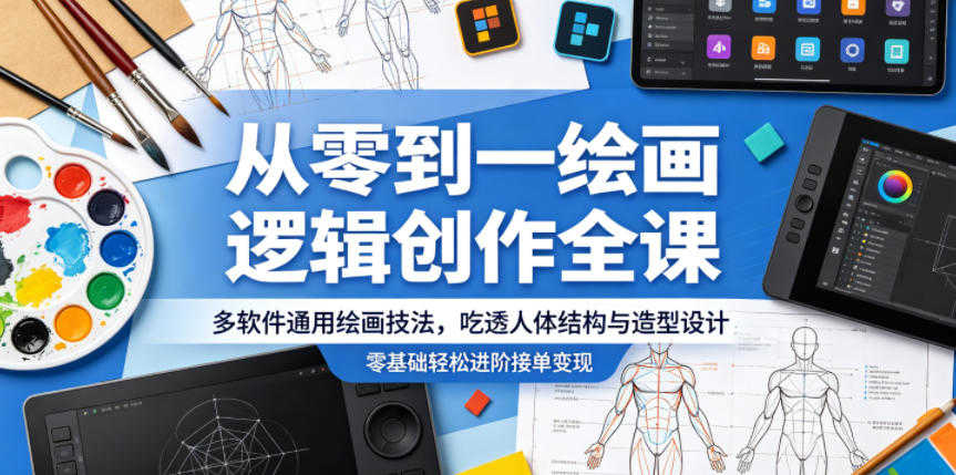 从零到一绘画逻辑创作实战教程 - 2026最新指南 | 一人创业网