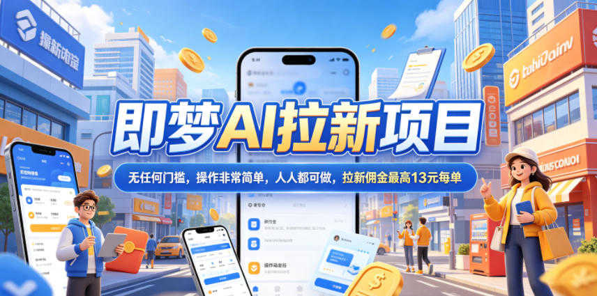 【更新】即梦AI拉新实战教程 - 2026最新指南 | 一人创业网