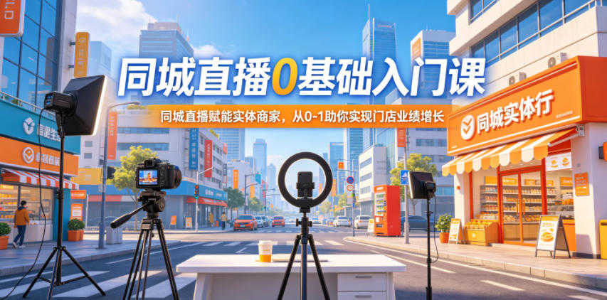 同城直播0基础入门课 - 2026年最新指南 | 一人创业网