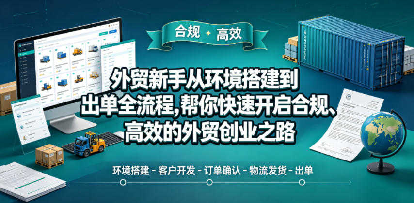 外贸新手全流程实战教程 - 2026年最新指南 | 一人创业网