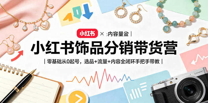 小红书饰品分销带货营教程 - 2026年最新指南 | 一人创业网