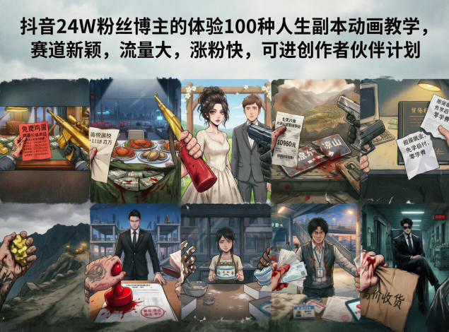 抖音24W粉丝博主的体验100种人生副本动画教学 - 2026年最新指南 | 一人创业网