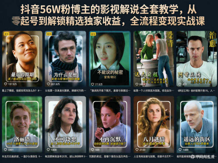 抖音影视解说全套教学 - 2026年最新指南 | 一人创业网
