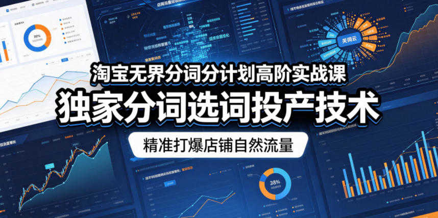 淘宝无界分词分计划高阶实战课 - 2026年最新指南 | 一人创业网