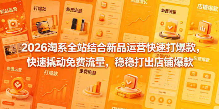 淘系全站推广新品打爆款教程 - 2026年最新指南 | 一人创业网
