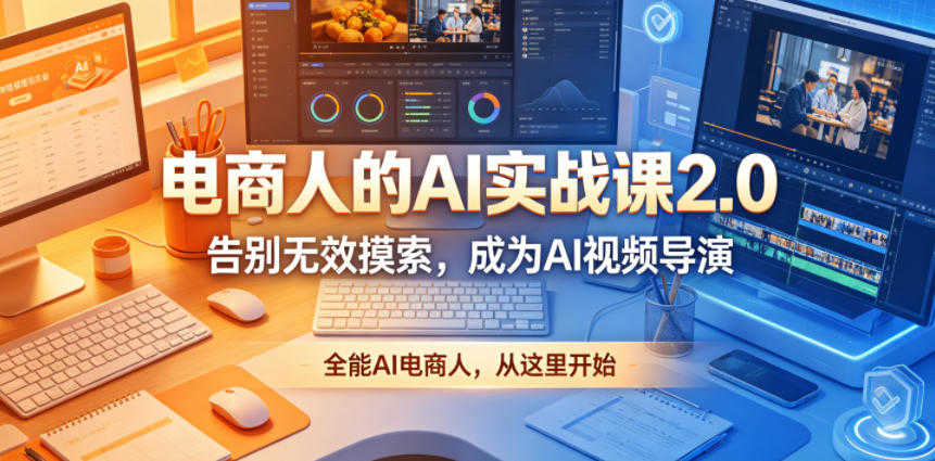 电商人AI实战课2.0 - 2026最新指南 | 一人创业网