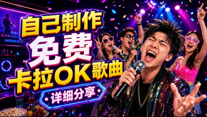零基础AI制作免费卡拉OK视频教程，从歌曲生成、音轨分离到字幕制作、视频导出，手把手教学 | 一人创业网