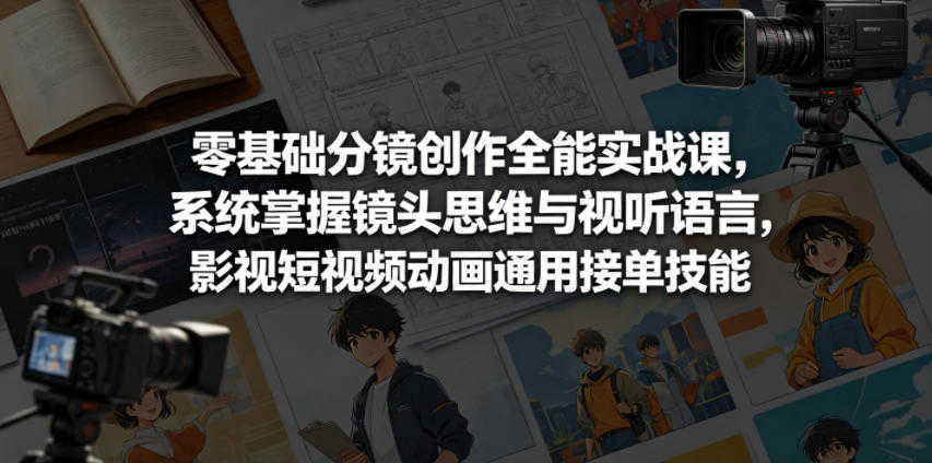 零基础分镜创作全能实战课 - 2026最新指南 | 一人创业网