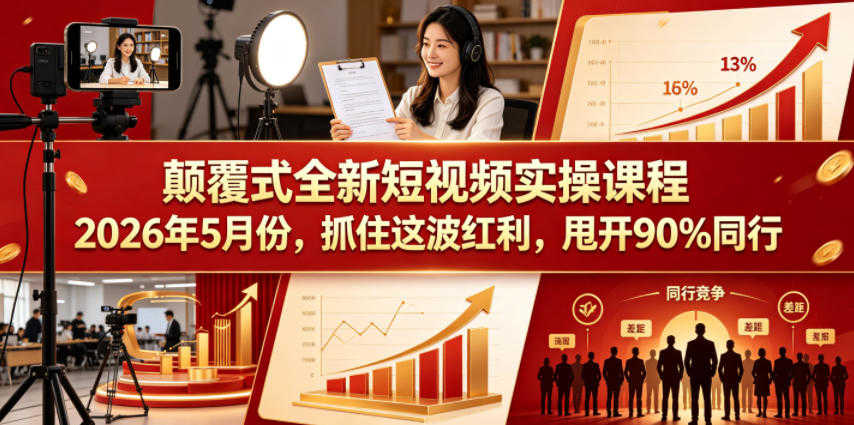颠覆式AI短视频实操教程 - 2026年5月最新指南 | 一人创业网