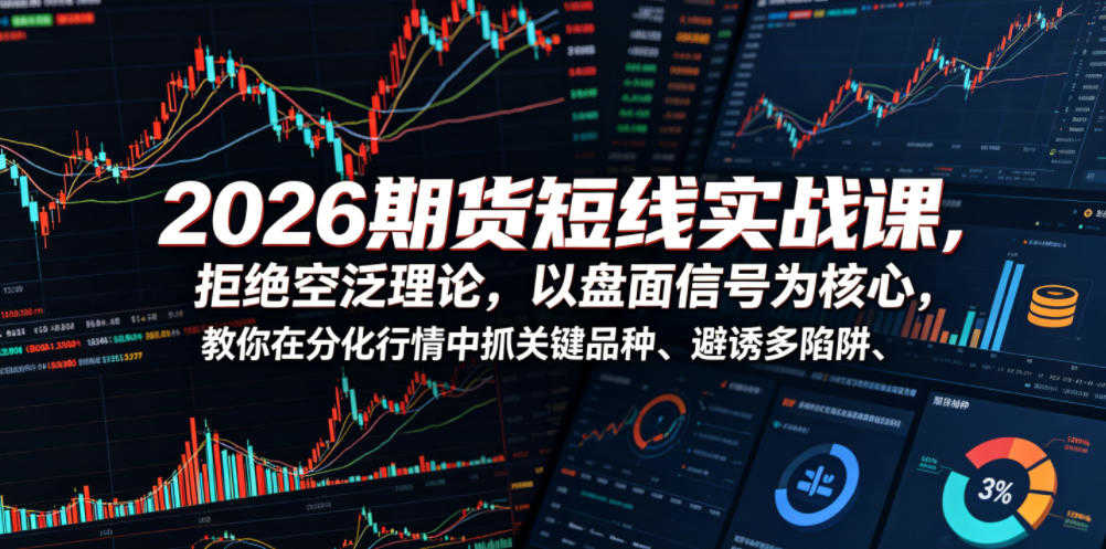 【更新】2026期货短线实战课 - 2026最新指南 | 一人创业网