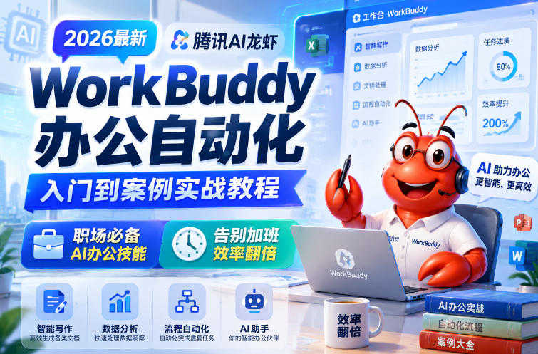 2026腾讯AI龙虾WorkBuddy办公自动化实战教程 - 最新指南 | 一人创业网