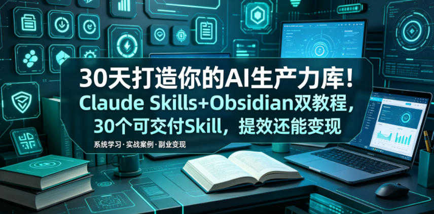 30天打造AI生产力库 - Claude Skills + Obsidian实战教程 - 2026最新指南 | 一人创业网
