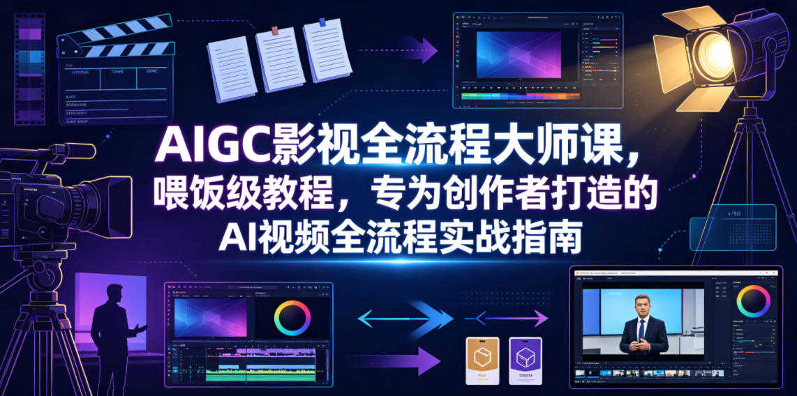 AIGC影视全流程大师课 - 2026最新指南 | 一人创业网
