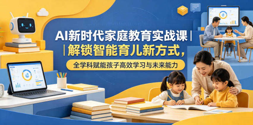 AI新时代家庭教育实战课 - 科学育儿全攻略 | 一人创业网