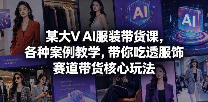 AI服装带货实战教程 - 2026年服饰赛道最新指南 | 一人创业网