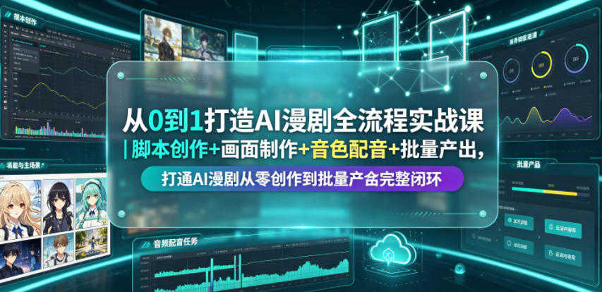 AI漫剧全流程实战教程 - 2026年最新指南 | 一人创业网