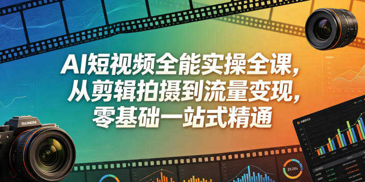 AI短视频全能实操全课 - 2026年最新零基础一站式精通指南 | 一人创业网