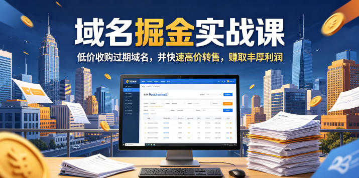 域名交易掘金实战课 - 2026年副业赚钱最新指南 | 一人创业网