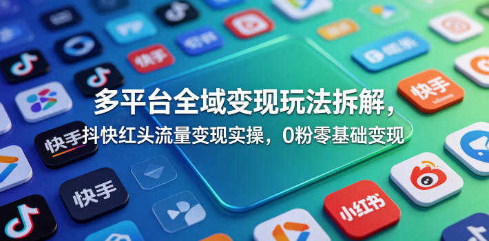 多平台全域变现玩法拆解 - 2026年最新指南 | 一人创业网