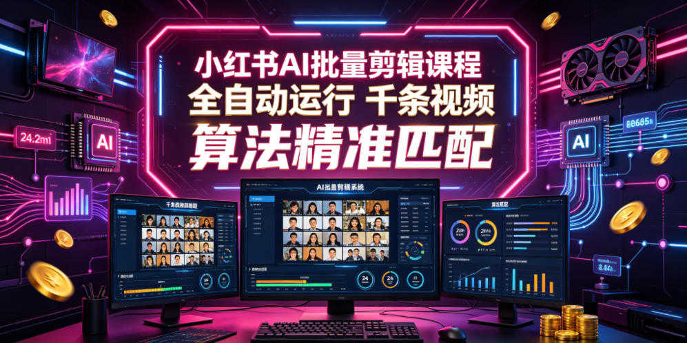 小红书AI批量剪辑教程 - 2026年最新指南 | 一人创业网