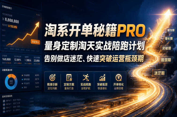 【更新】淘系开单秘籍PRO实战教程 - 2026最新指南 | 一人创业网