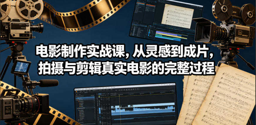 电影制作实战课 - 2026最新指南 | 一人创业网