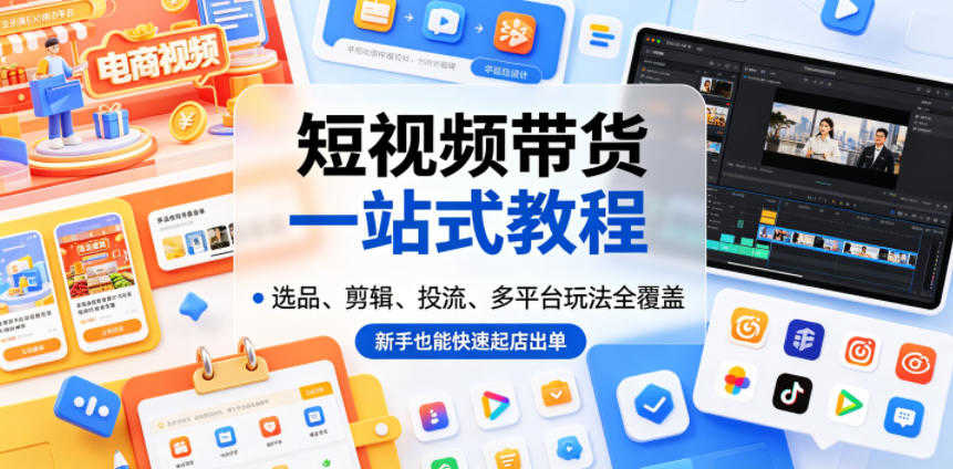 短视频带货一站式教程 - 2026最新指南 | 一人创业网