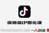 保姆级IP孵化课2.0实战 – 2026最新抖音起号全流程指南 | 一人创业网