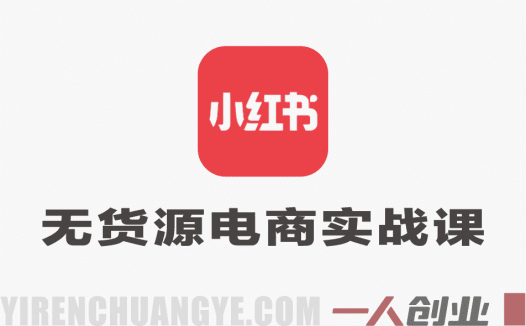 小红书无货源电商实战课：零粉丝开店到爆单，选品、笔记、运营全指南