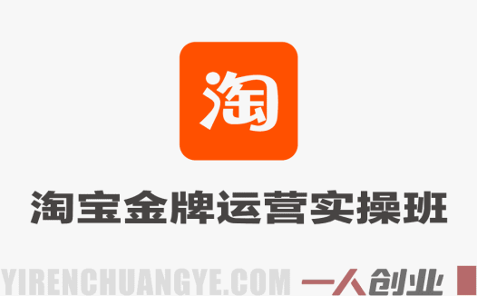 淘宝金牌运营实操班 – 2026最新指南 | 一人创业网