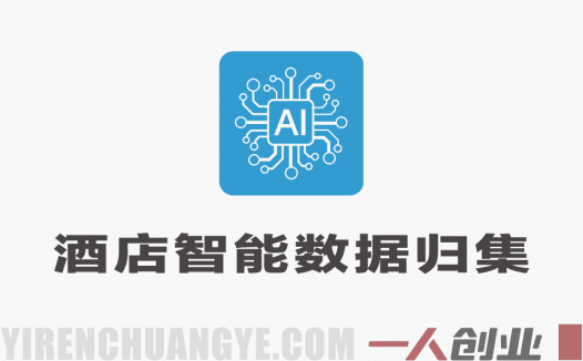 酒店智能数据归集项目，小众蓝海零成本矩阵 | 一人创业网